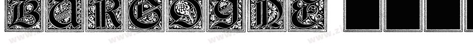 BURGOYNE initials字体转换